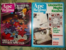 APE REGINA uncinetto maglia ricamo ed. CAM 1976 2 riviste