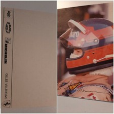 Cartolina ufficiale Ferrari Gilles Villeneuve anni 1978-1978 Ferrari.STAMPA ZANICHELLI