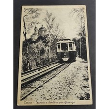 Cartolina Torino - Tranvia e Dentiera per Superga