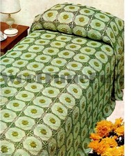 Copriletto modello uncinetto per realizzare.  Quadrati della nonna motivo floreale