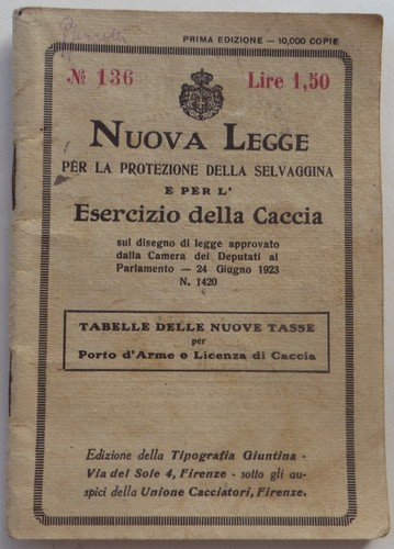 1923 manualetto nuova - 1923, legge