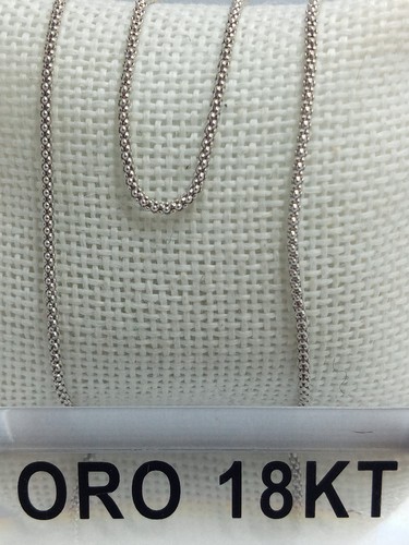 Collana oro bianco 750 - in,