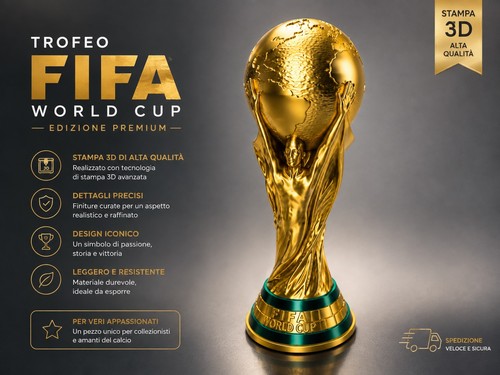 Trofeo coppa del mondo replica - mondo,