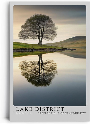 Paesaggio idilliaco con albero - paesaggio,