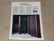 Rarissima pubblicità ESS, 1981, altoparlante Transar/atd II, articolo