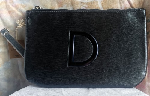 Pochette carpisa nera con logo - pochette,