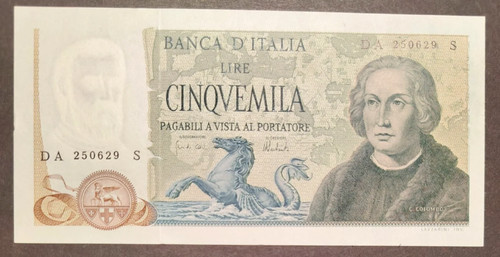 5000 lire colombo - colombo, 2°