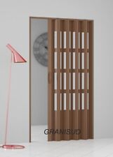 PORTA A SOFFIETTO CON FINESTRA IN PVC SU MISURA H 175 - 224 cm x L 70 - 131 cm