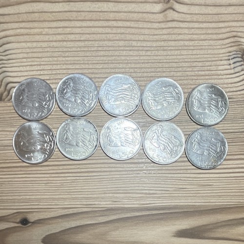 Lotto monete 500 lire - lotto, 10