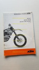 KTM 250 SX-F XC-F XCF-W EXC-F EXC-F S.D. 2008 manuale uso manutenzione italiano