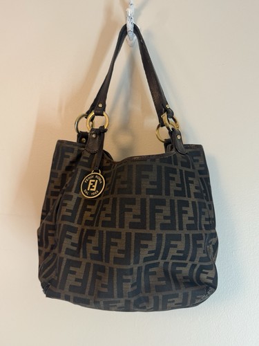 Fendi tobacco zucca canvas - fendi,