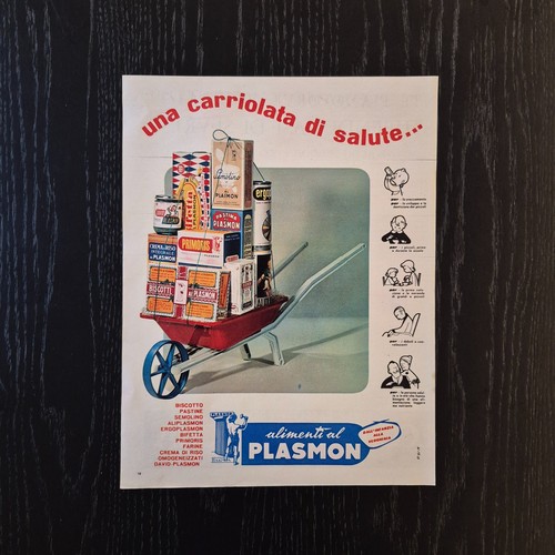 1961 plasmon original ad - -,