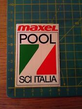 ADESIVO STICKER VINTAGE kleber maxel pool sci italia 