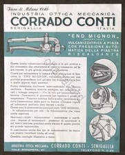 Brochure Industria Meccanica Corrado Conti - Pinza vulcanizzatrice - 1946