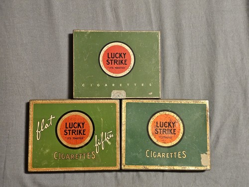 Lucky strike tin boxes pre - lucky,