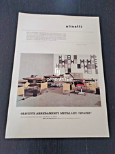 1962 OLIVETTI ARREDAMENTI METALLICI SPAZIO UFFICIO VINTAGE AD PUB