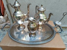 Servizio Da Thè Argentato. Punzonato Arg.1000