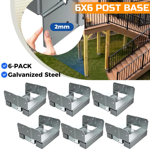 6pz 6x6 base ancoraggio per - base, di