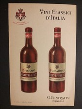 G. Contratto Canelli - Vini Classici d'Italia - Barolo e Barbaresco - Cartolina.