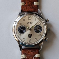 GALLET-CRONO-MILITARE-ASSEGNATO PER ESERCITO ALBANESE (FASH)-ACCIAIO-VALJOUX 23