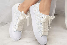 Sneakers da sposa avorio -