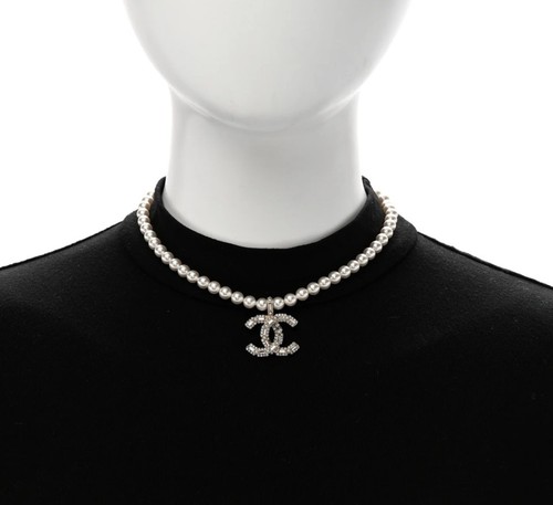 Collana chanel bianco cocco - collana,