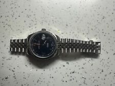 Orologio uomo argento con quadrante blu i ottime condizioni 