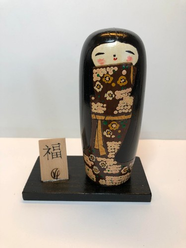 Wooden kokeschi style lucky - wooden,