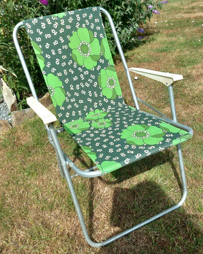 Sedia pieghevole floreale