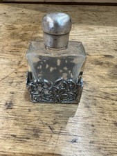 Antique Perfume Bottle Pewter