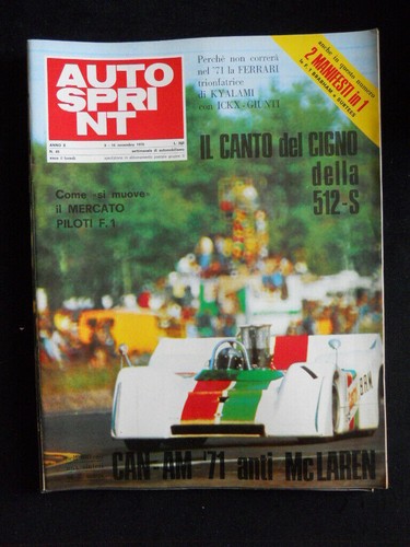 Autosprint 1970 as1 - autosprint, [as1]