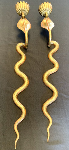 Coppia antiche applique da - di,