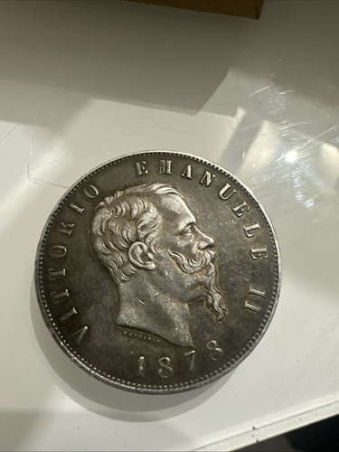 Moneta regno lire argento - moneta, 5