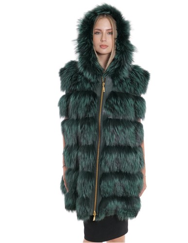 Gilet volpe con - cappuccio, 62
