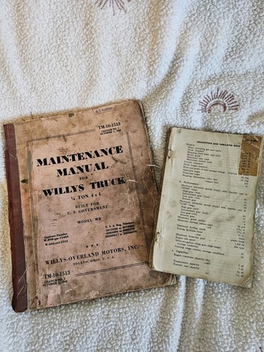Due willys truck - due, manuale