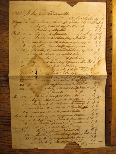 Antica ricevuta ephemera - antica,