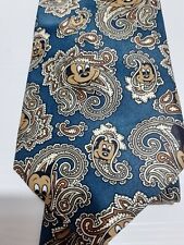 CHUN cravatta tie necktie 100%seta silk multicolore faccia  topolino poisleyA940