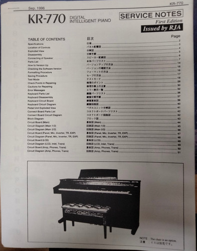 Roland 770 pianoforte - roland, kr-770