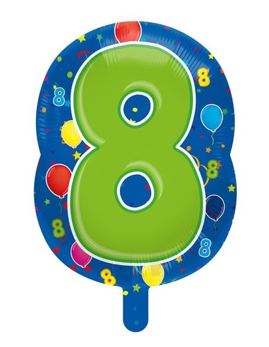 Palloncino numero anni - 8,