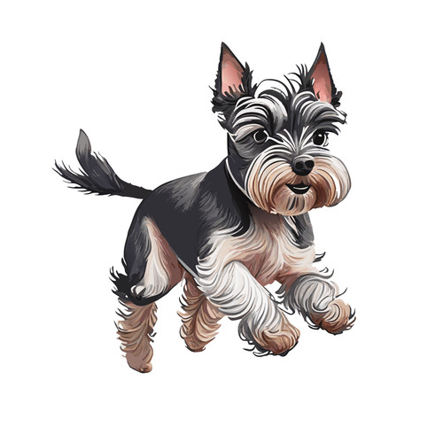 Adesivo auto schnauzer nano - adesivo,