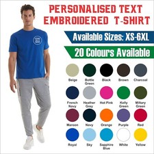 T-shirt classica ricamata personalizzata Uneek 100% cotone lavoro maglietta casual