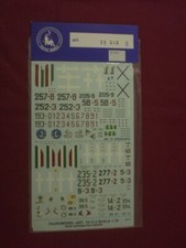 Foglio decals - Regia