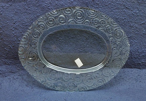 Vassoio piatto vetro - piatto, in