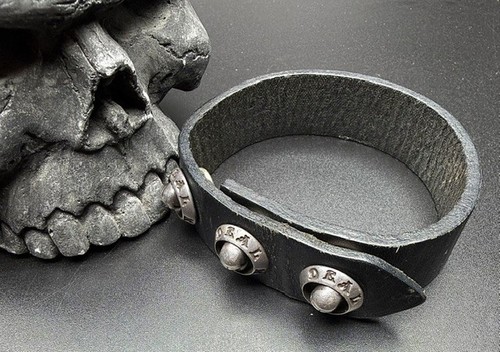 Bracciale pelle con - in,