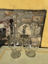 Coppia Di Bottiglie In Vetro