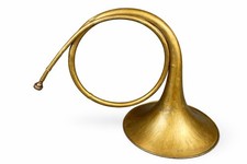 Corno caccia ottone vintage - corno, da
