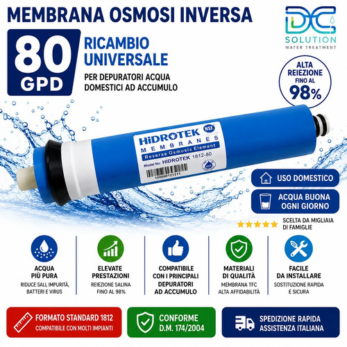 Membrana osmosi inversa gpd - membrana, 80