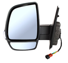 SPIEGEL AUßENSPIEGEL ELEKTRISCH BEHEIZBAR LINKS fur FIAT DOBLO 263 2010- Schwarz