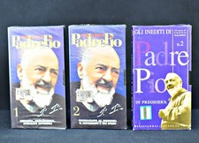 2 videocassette vhs "Tutta la vita di Padre Pio" e 1 "Gli inediti di Padre Pio"