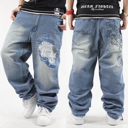 Jeans uomo hip hop denim - uomo, hip-hop